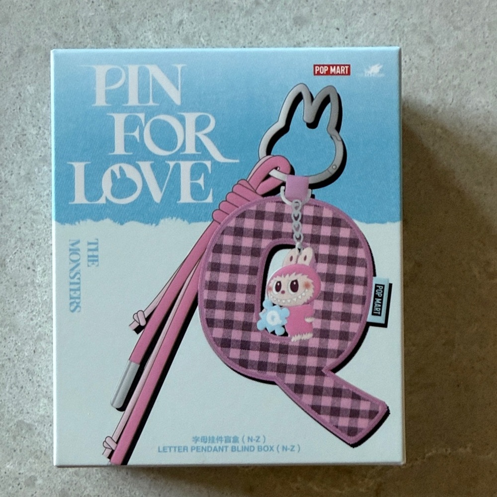 Pop Mart Letter Pendant Blind Box
